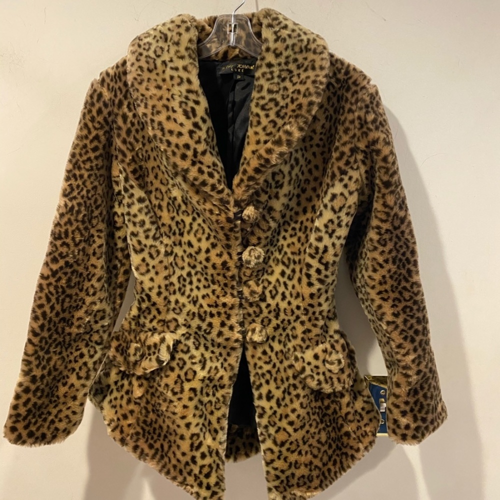 Betsy Johnson Fur Cheetah Coat